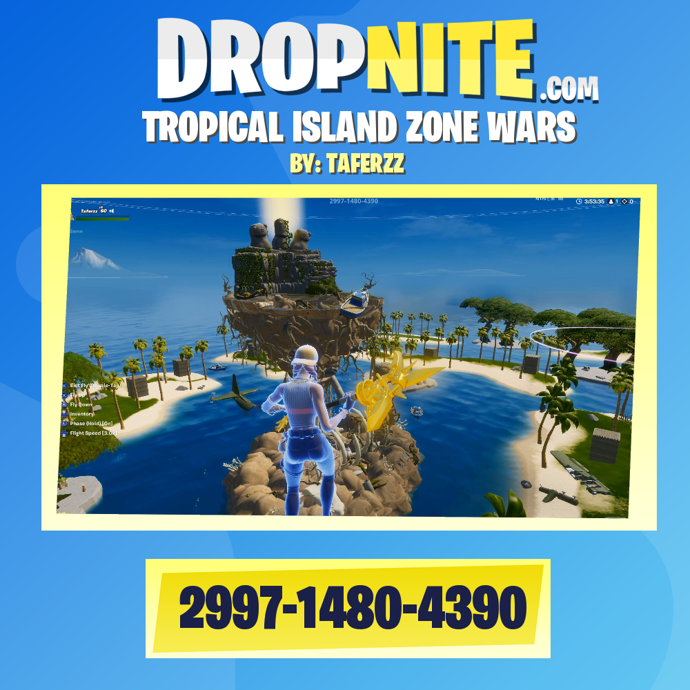 TROPICAL ZONE WARS - Fortnite Creative Map Code - Dropnite