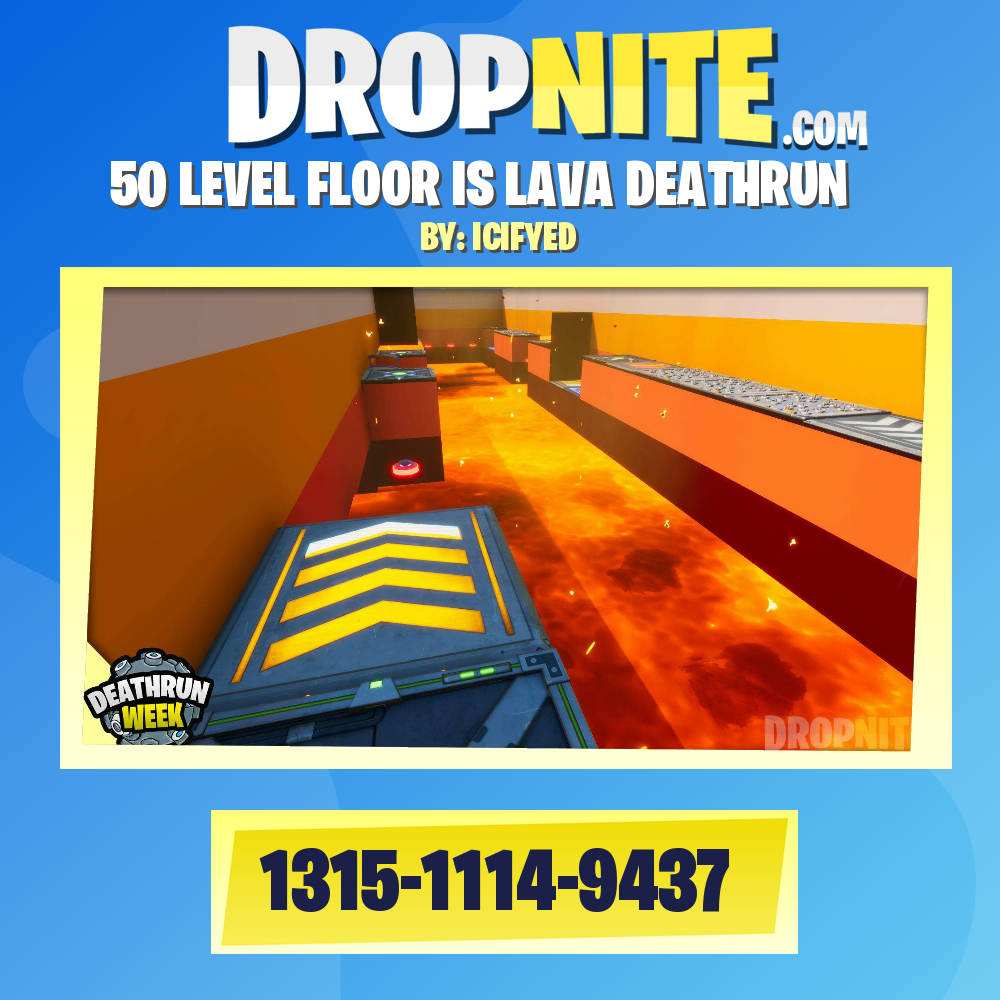 50 LEVEL FLOOR IS LAVA DEATHRUN