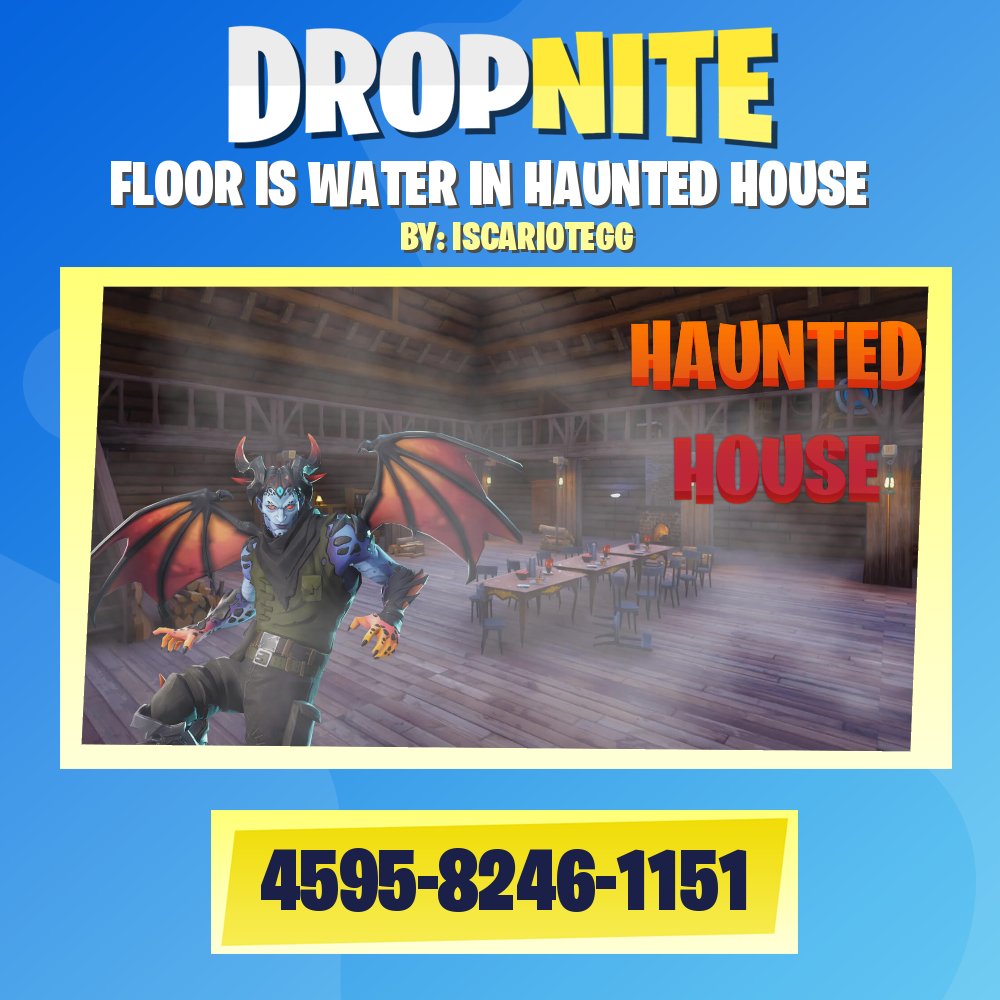 FLOOR IS WATER IN HAUNTED HOUSE