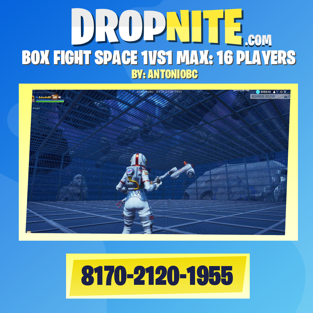 BOX FIGHT SPACE 1VS1 MAX: 16 PLAYERS