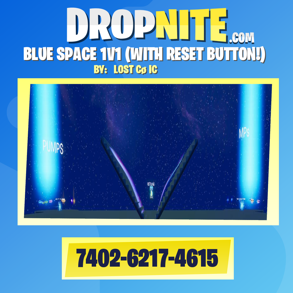 BLUE SPACE 1V1 (WITH RESET BUTTON!)