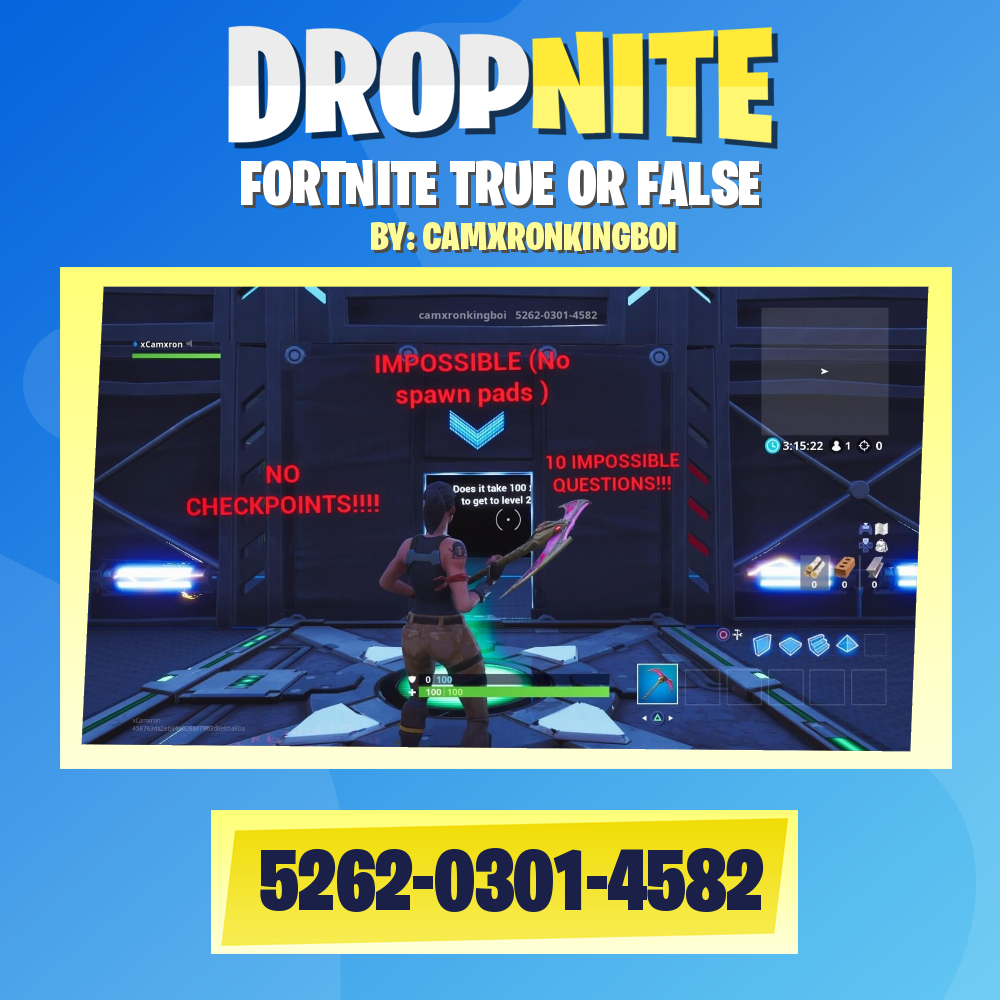 FORTNITE TRUE OR FALSE