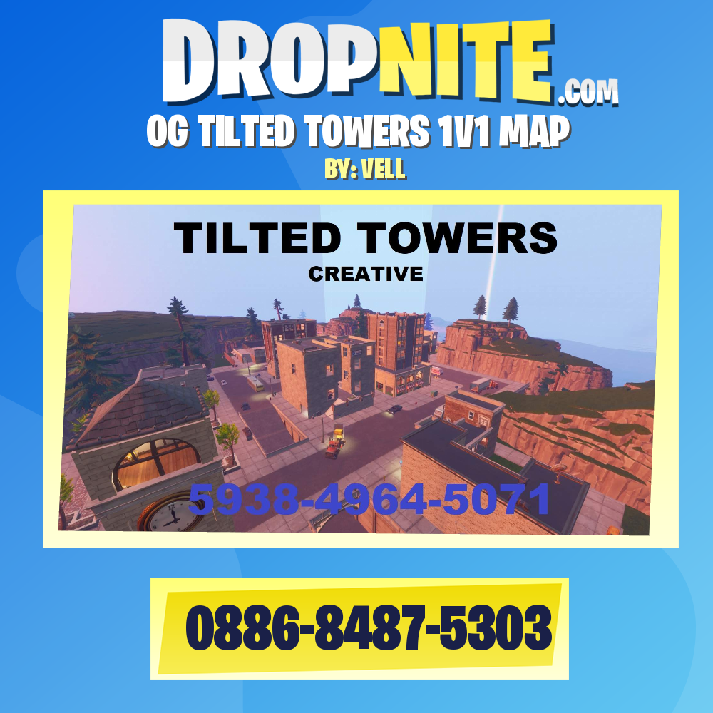 OG TILTED TOWERS 1V1 MAP