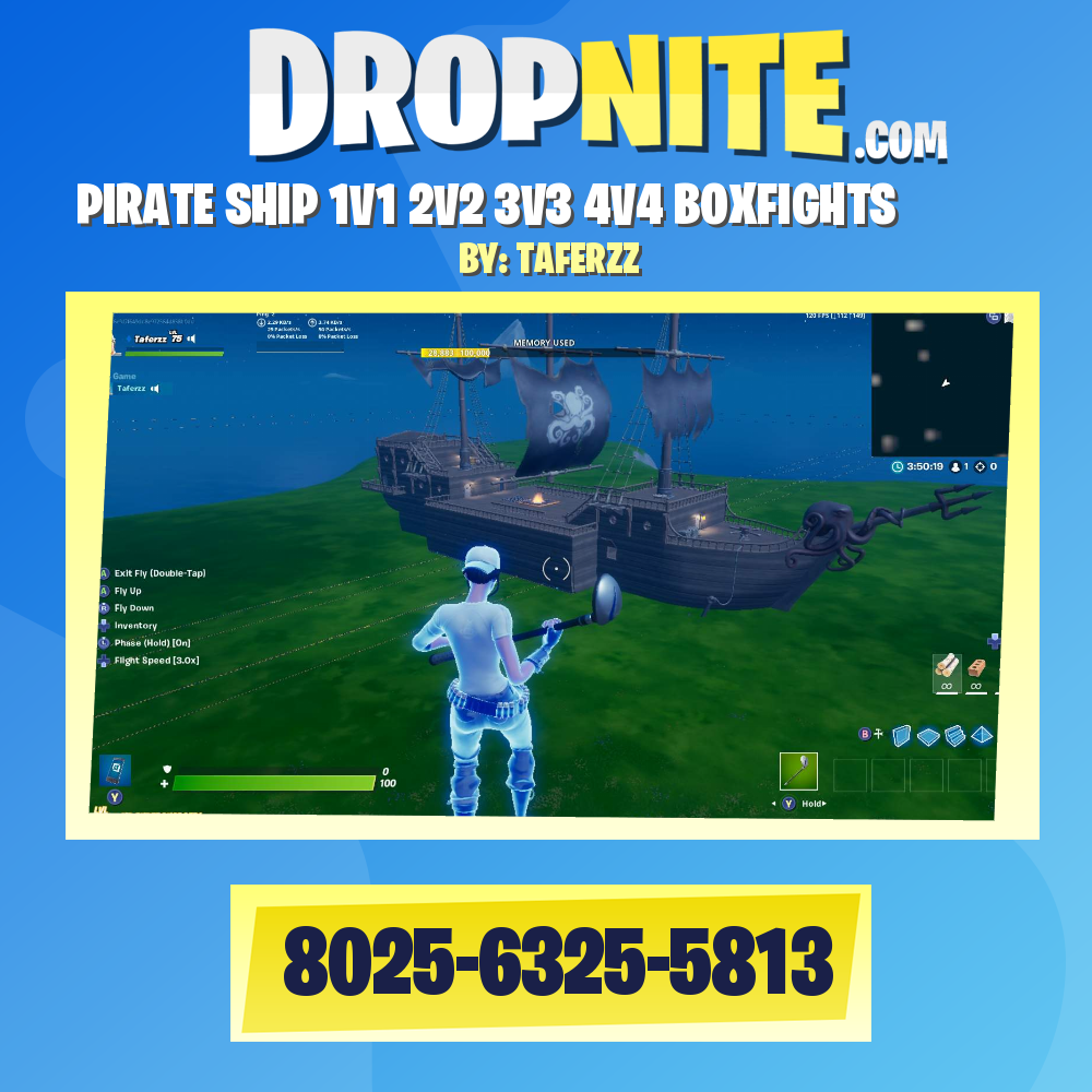 PIRATE SHIP 1V1 2V2 3V3 4V4 BOXFIGHTS