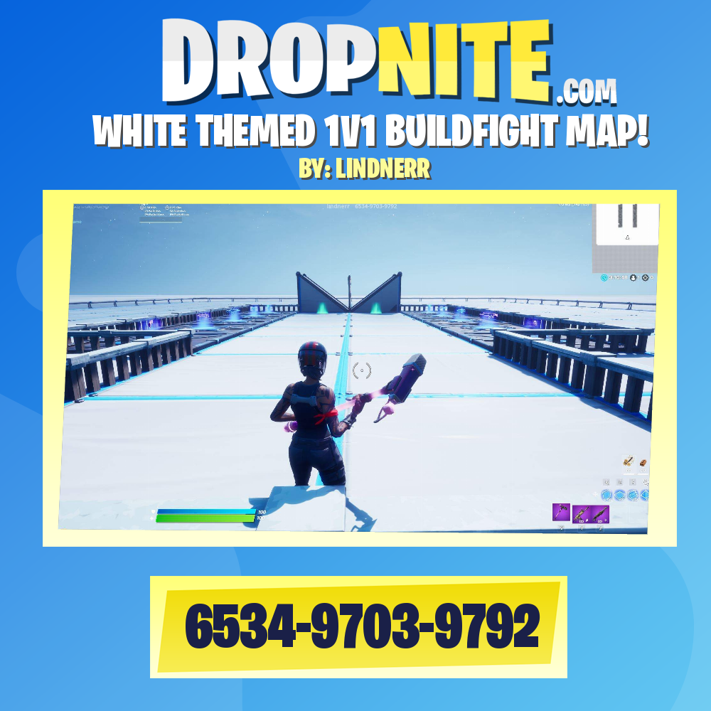 WHITE THEMED 1V1 BUILDFIGHT MAP!