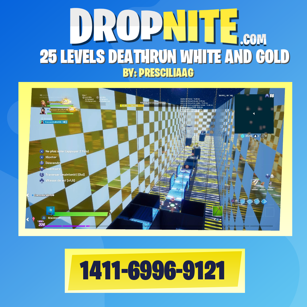25 LEVELS DEATHRUN WHITE AND GOLD