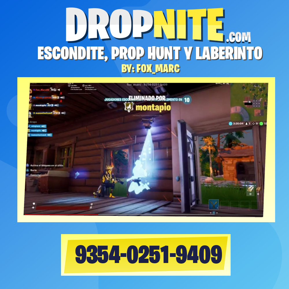 ESCONDITE, PROP HUNT Y LABERINTO
