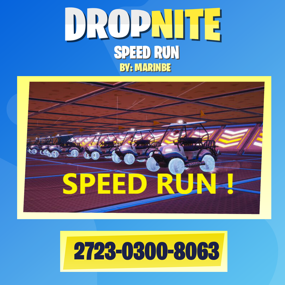 SPEED RUN - Fortnite Creative Map Code - Dropnite