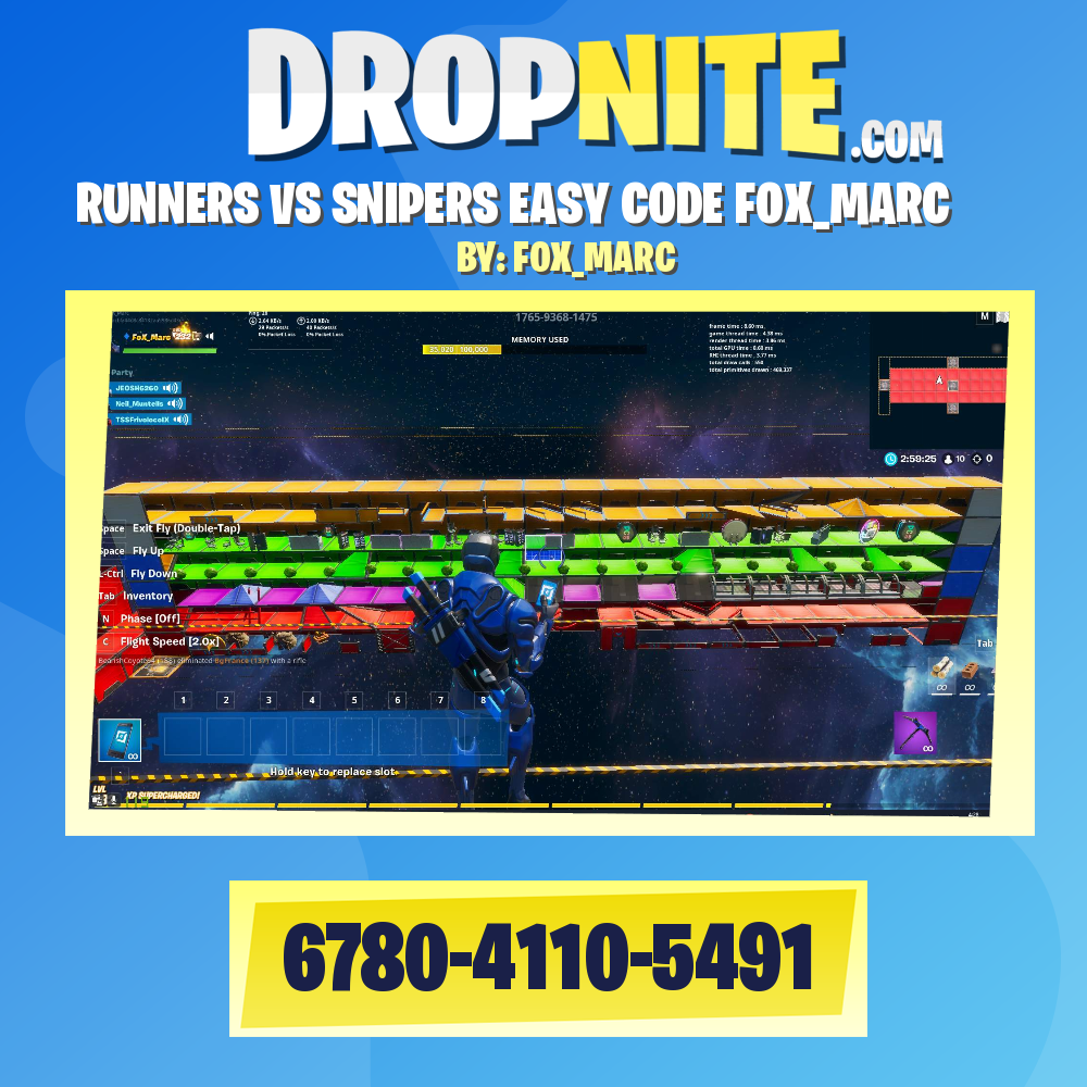 RUNNERS VS SNIPERS EASY CODE FOX_MARC