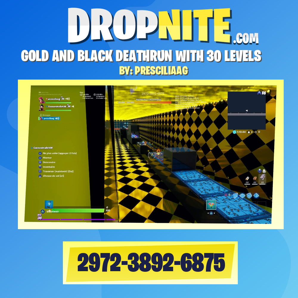 GOLD AND BLACK DEATHRUN WITH 30 LEVELS