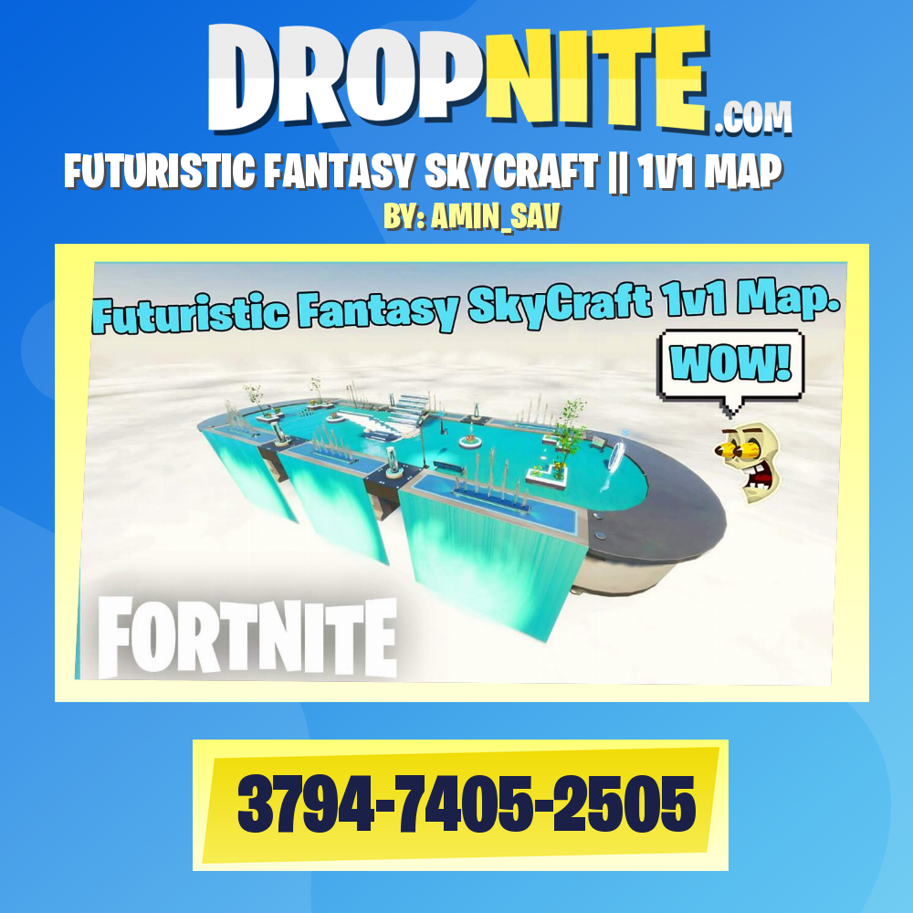 FUTURISTIC FANTASY SKYCRAFT || 1V1 MAP