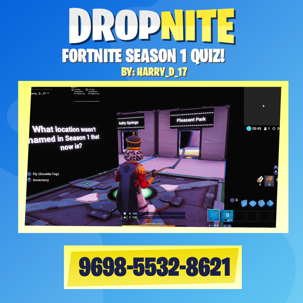 FORTNITE SEASON 1 QUIZ!