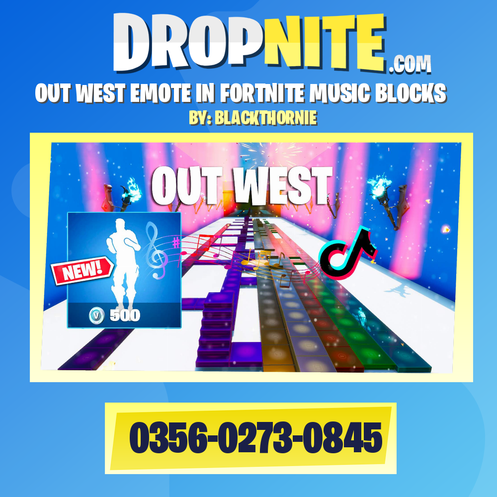 OUT WEST EMOTE IN FORTNITE MUSIC BLOCKS