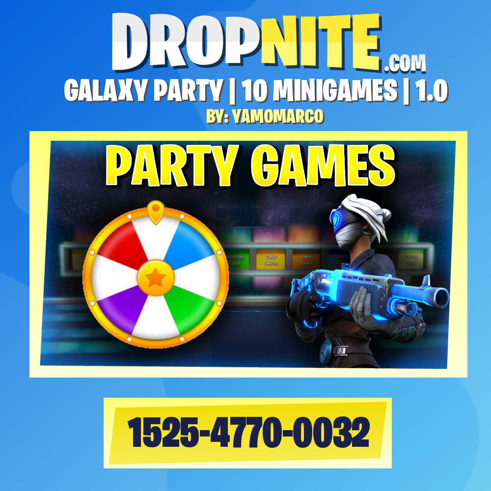 GALAXY PARTY 10 MINIGAMES - Fortnite Creative Map Code - Dropnite