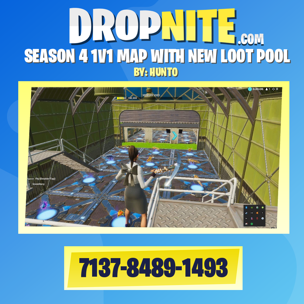SEASON 4 1V1 MAP WITH NEW LOOT POOL