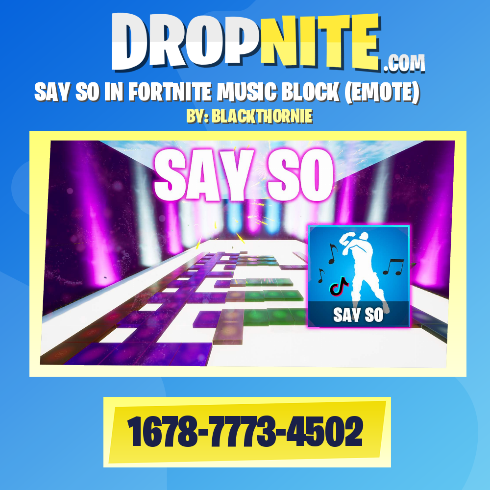 SAY SO IN FORTNITE MUSIC BLOCK (EMOTE)