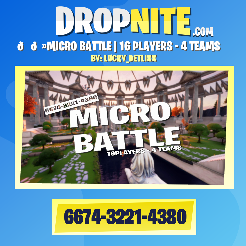 🤏🏻MICRO BATTLE | 16 PLAYERS - 4 TEAMS