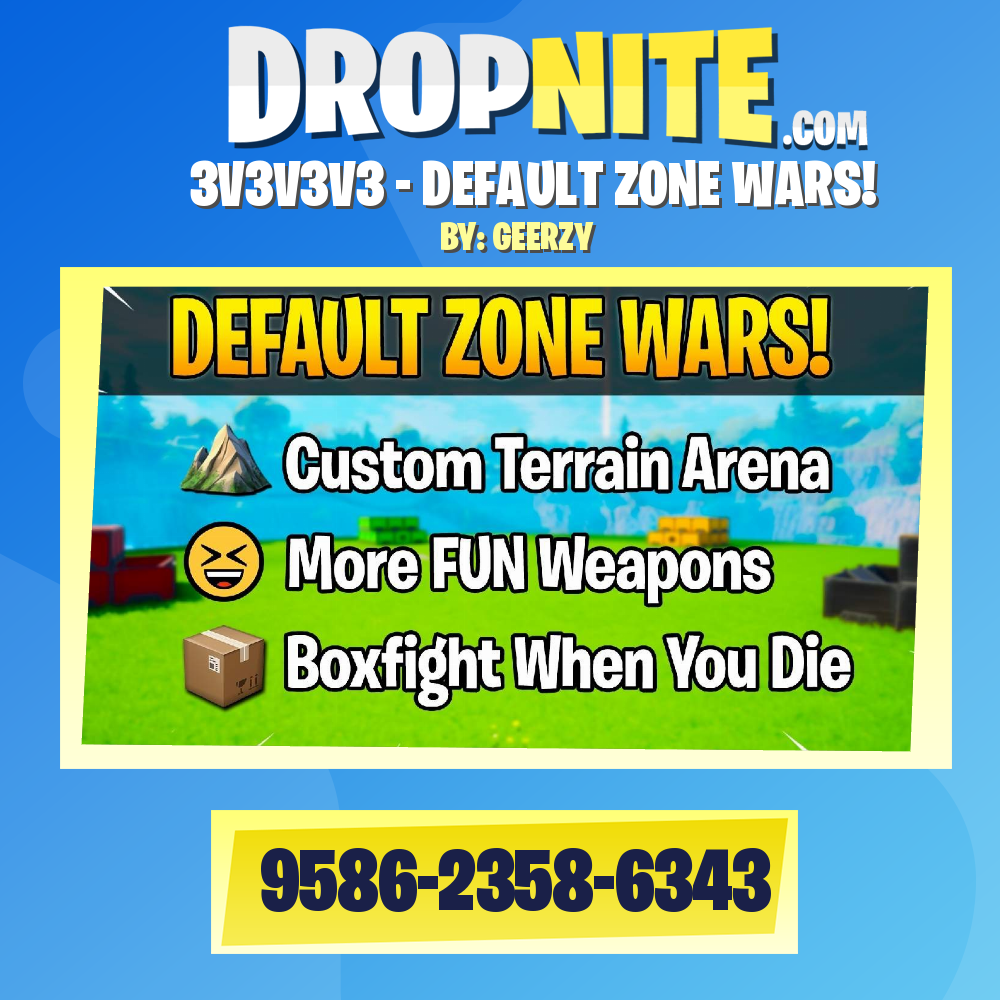 3V3V3V3 - DEFAULT ZONE WARS!
