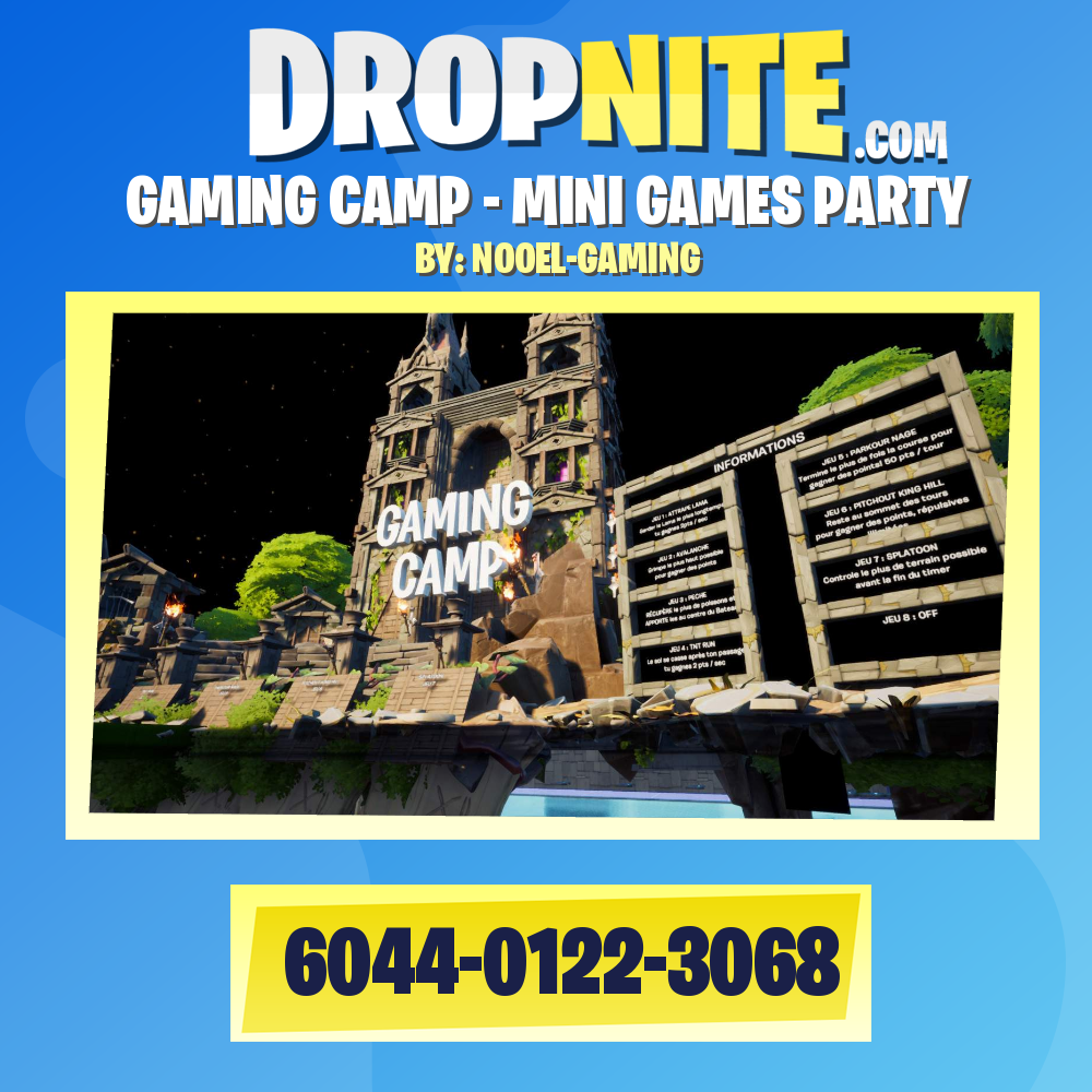 GAMING CAMP - MINI GAMES PARTY