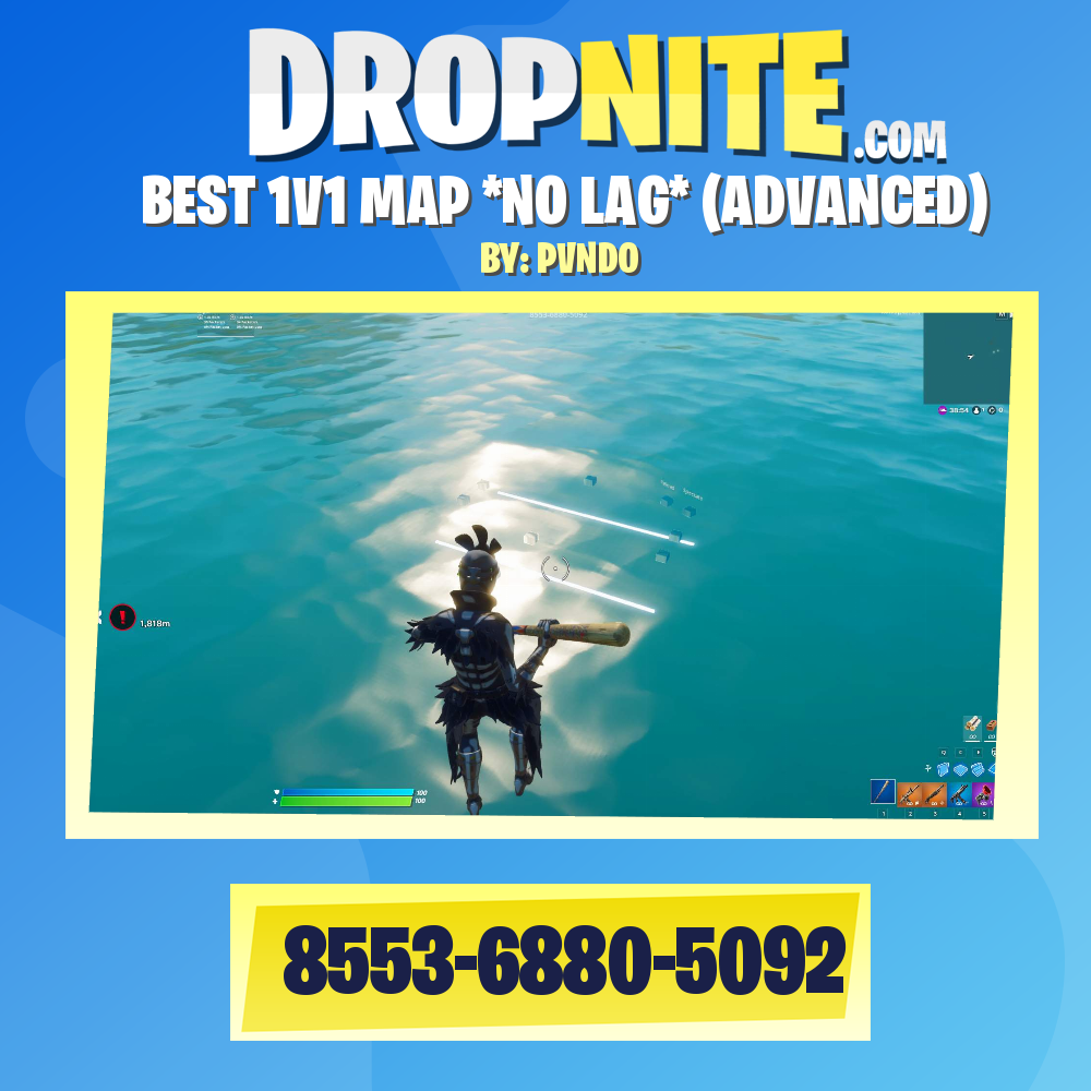 BEST 1V1 MAP *NO LAG* (ADVANCED)
