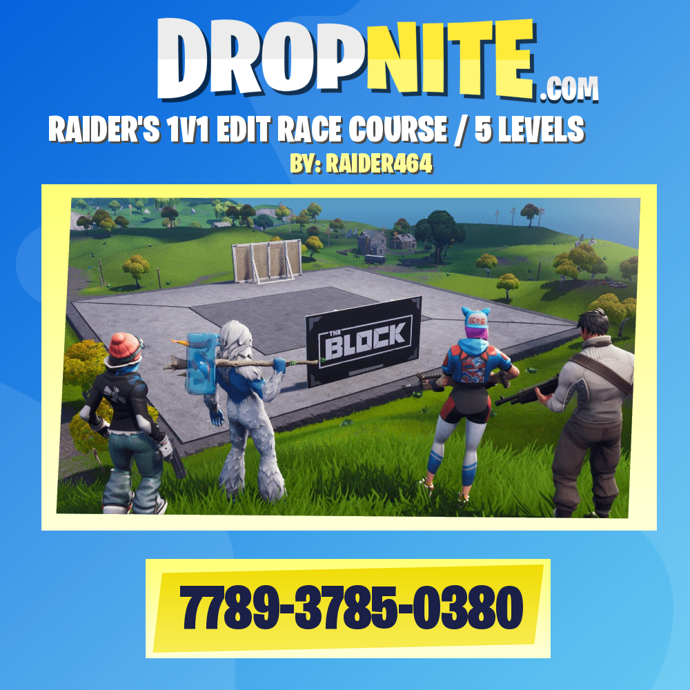 RAIDER'S 1V1 EDIT RACE COURSE / 5 LEVELS