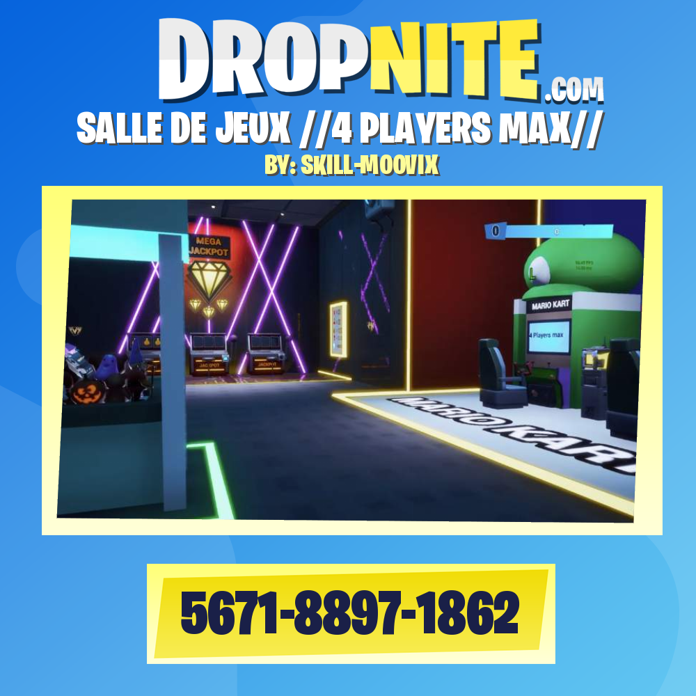 SALLE DE JEUX 4 PLAYERS MAX