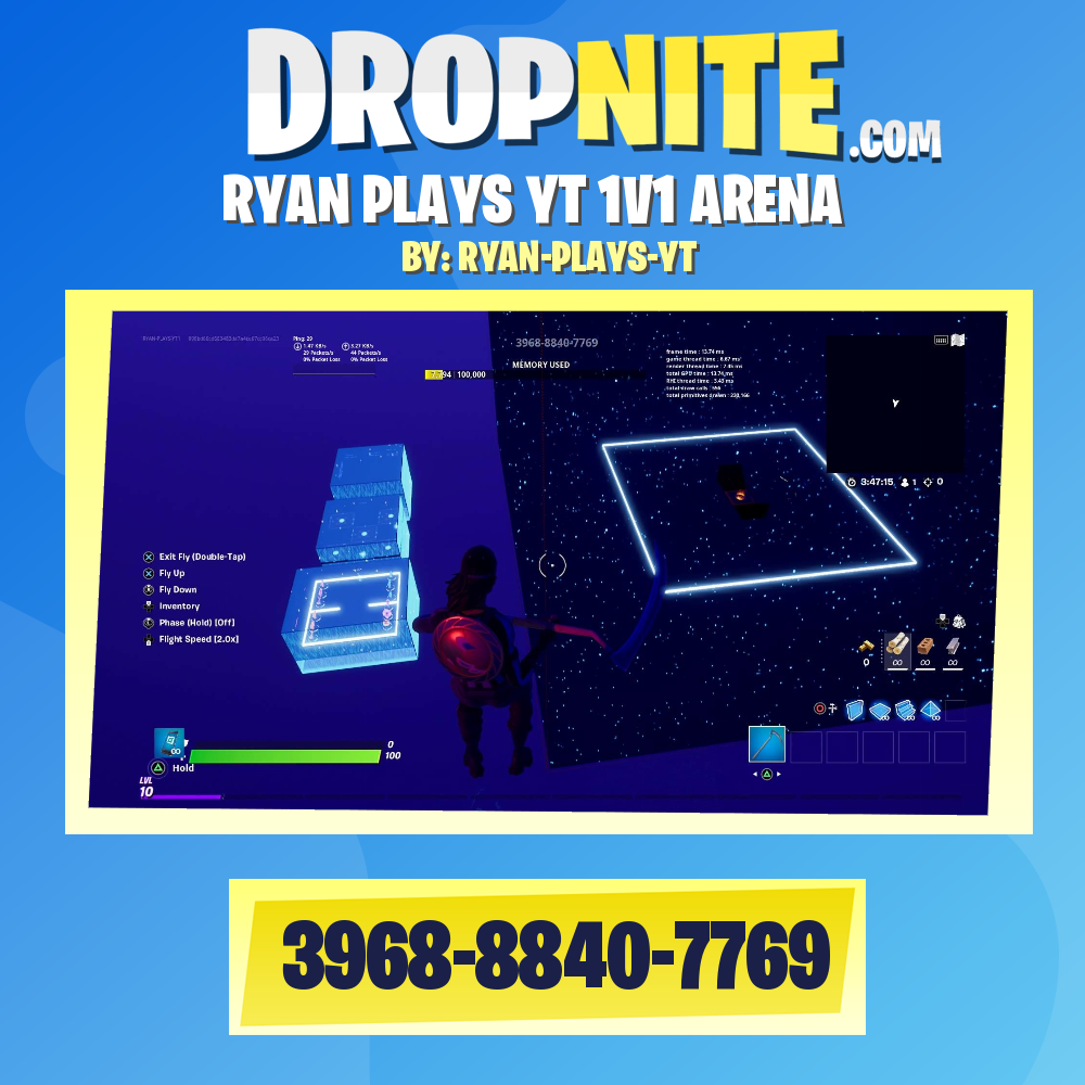 RYAN PLAYS YT 1V1 ARENA