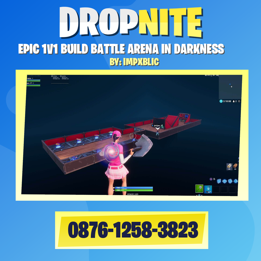 EPIC 1V1 BUILD BATTLE ARENA IN DARKNESS