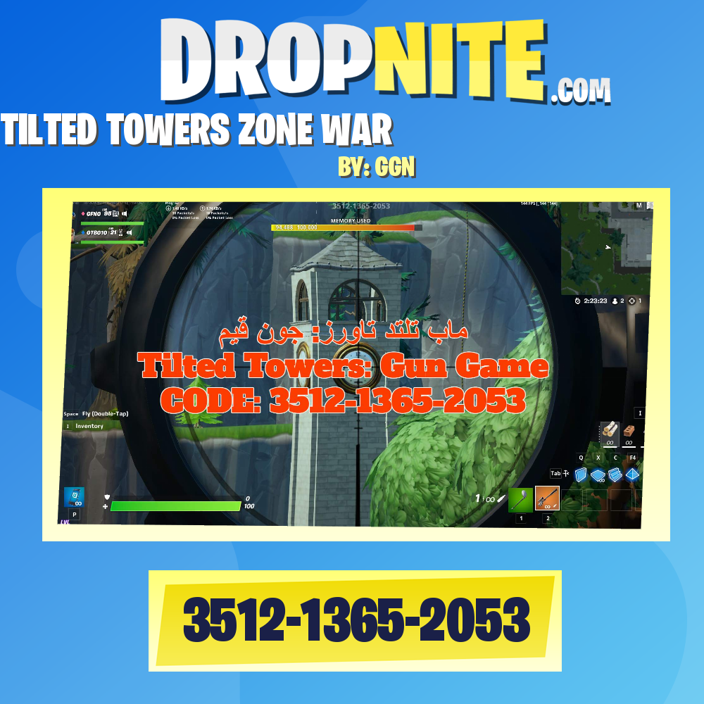 TILTED TOWERS GUN GAME جون قيم