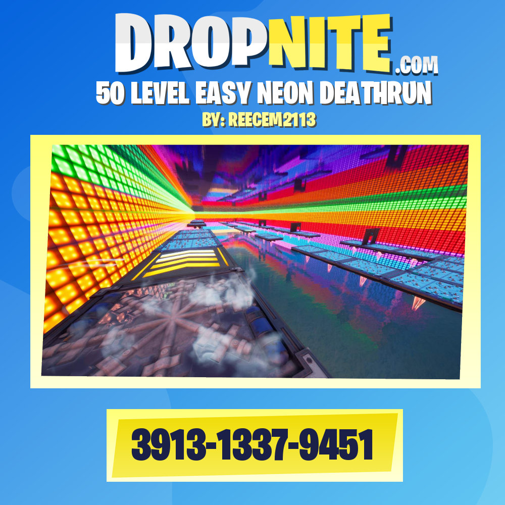 50 LEVEL EASY NEON DEATHRUN