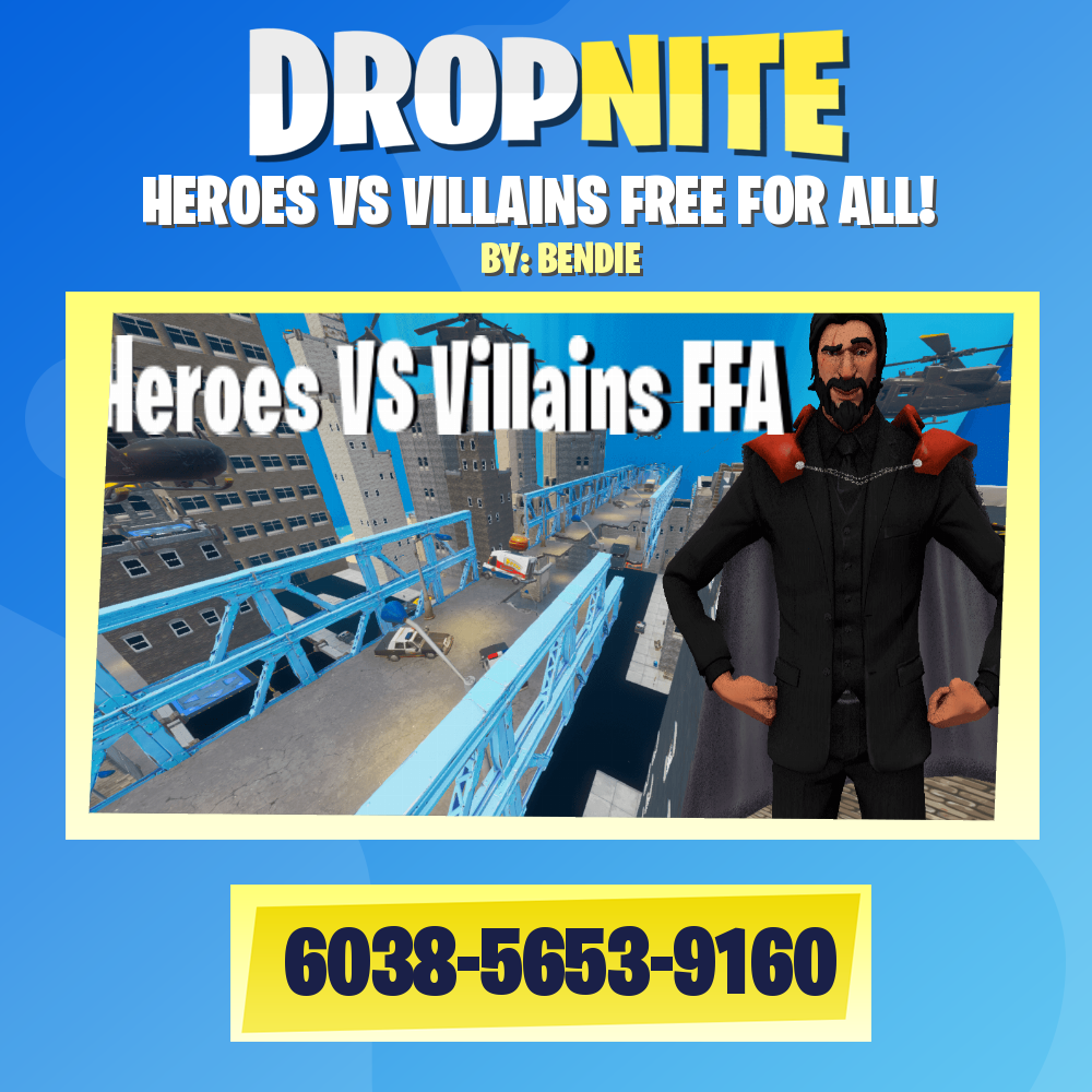 HEROES VS VILLAINS FREE FOR ALL!