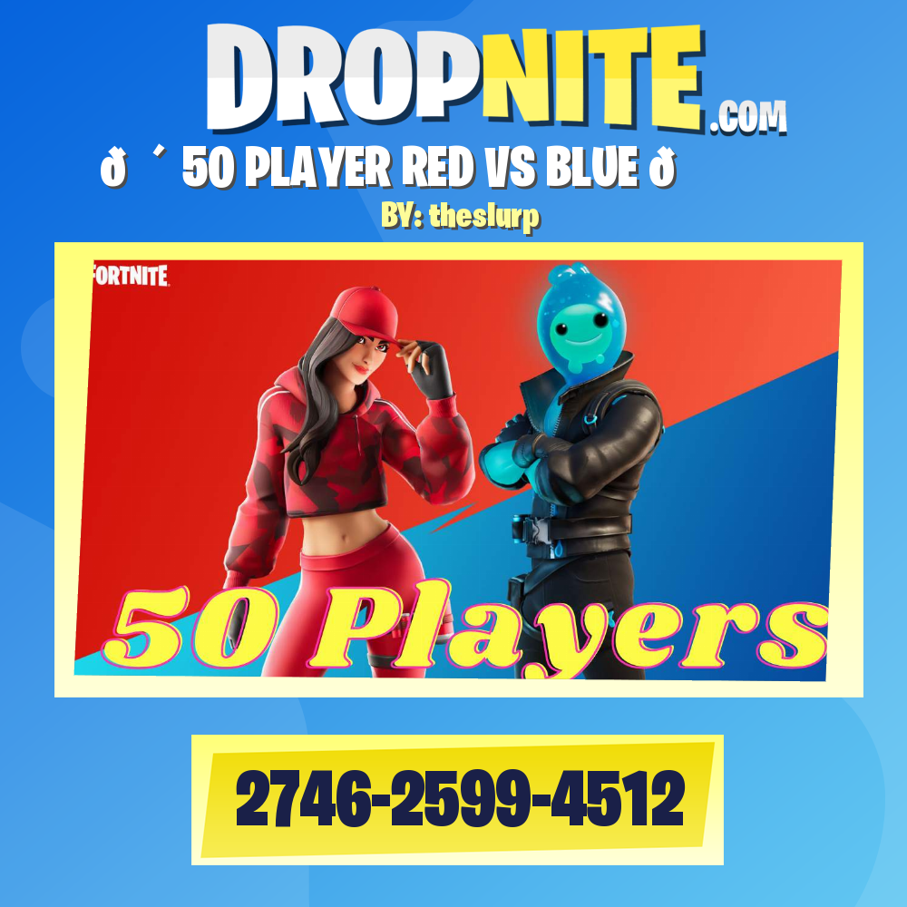 🔴 50 PLAYER RED VS BLUE 🔵
