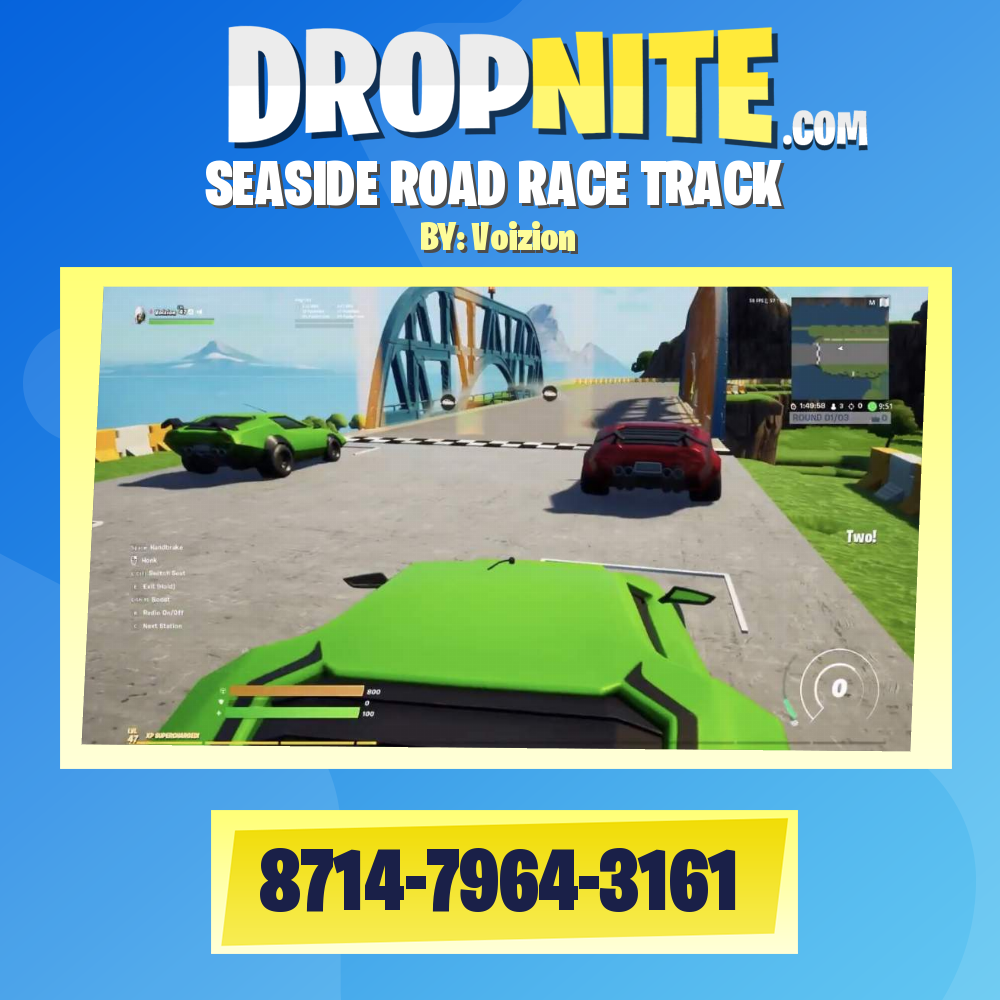 SEASIDE ROAD RACE TRACK - Fortnite Creative Map Code - Dropnite