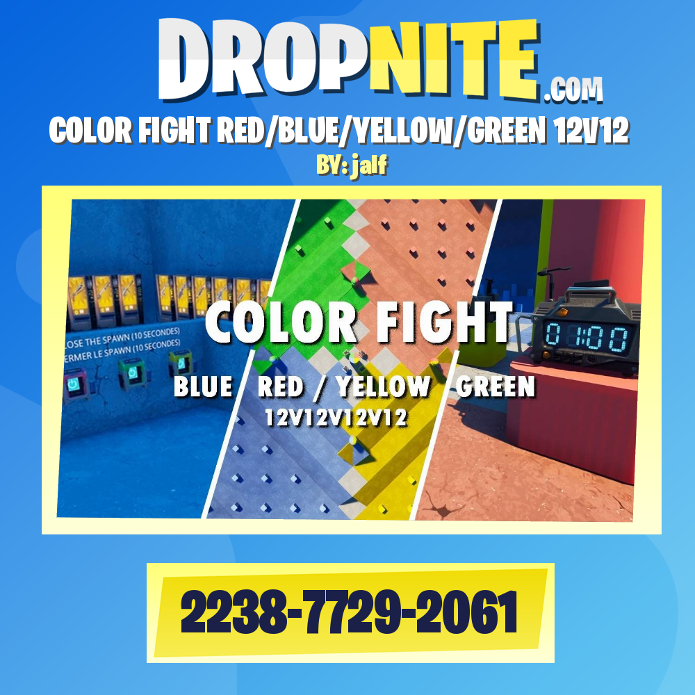 COLOR FIGHT RED/BLUE/YELLOW/GREEN 12V12