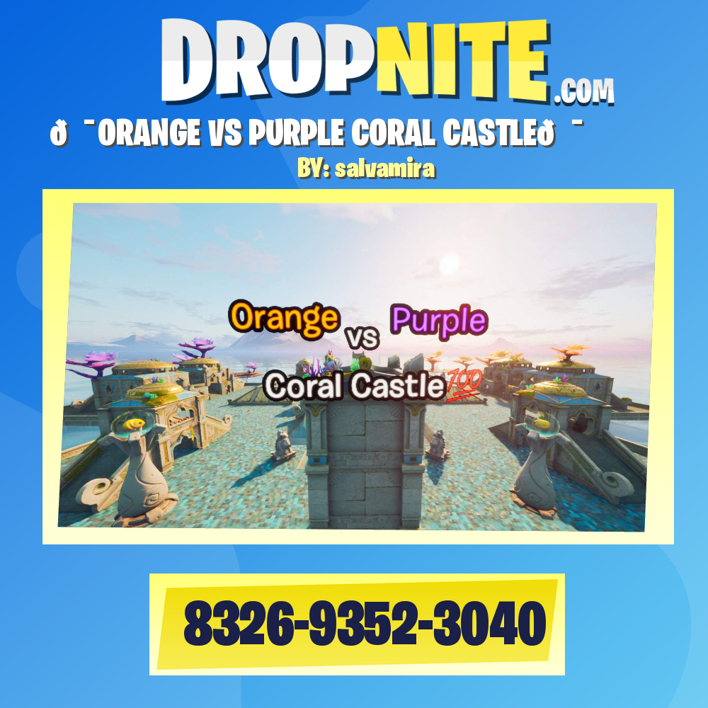 💯ORANGE VS PURPLE CORAL CASTLE💯