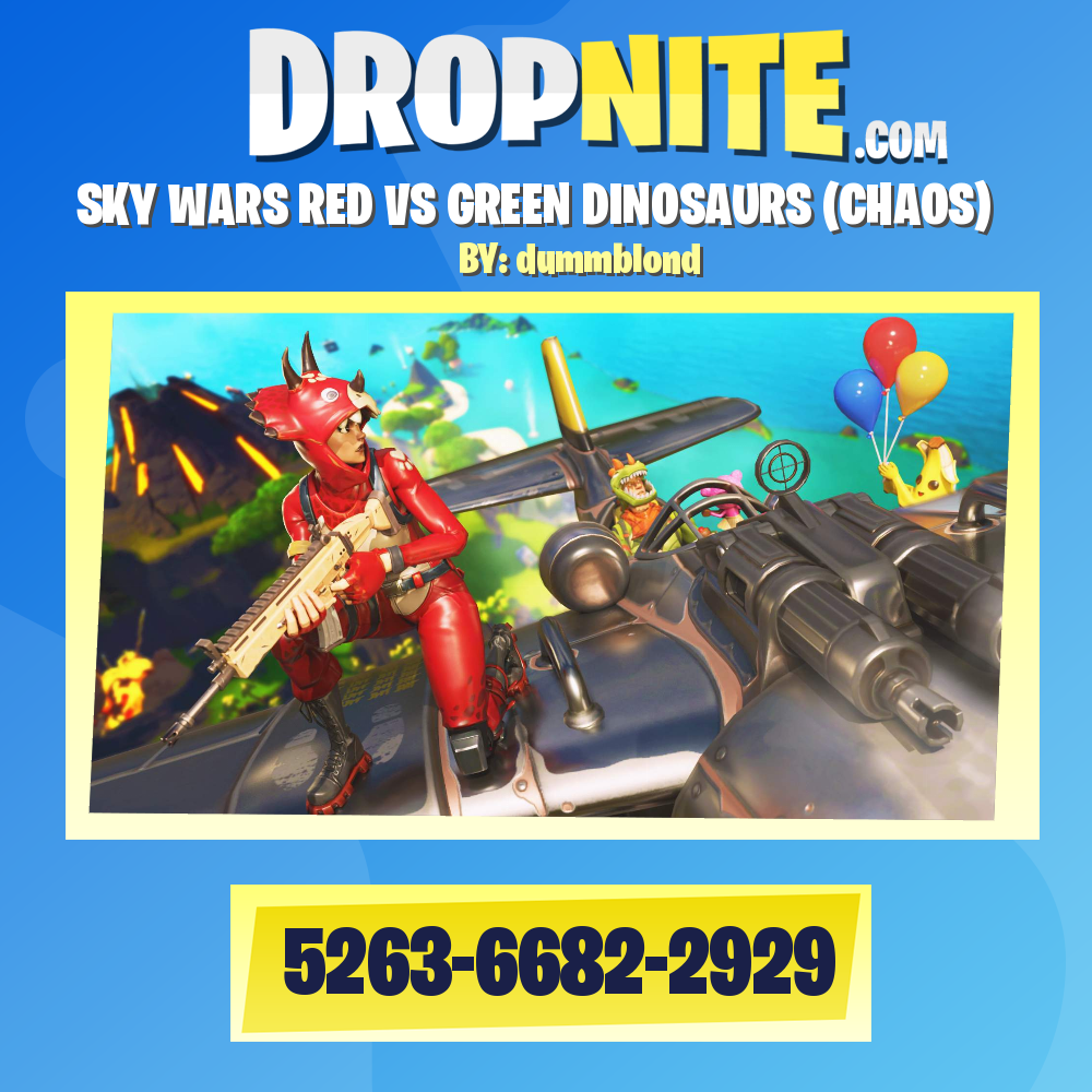 SKY WARS RED VS GREEN DINOSAURS (CHAOS)