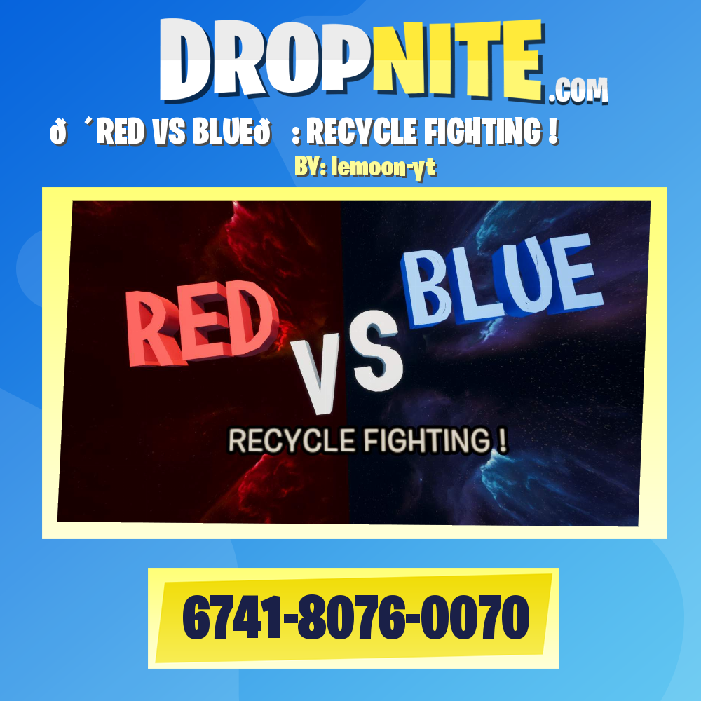 🔴RED VS BLUE🔵: RECYCLE FIGHTING !