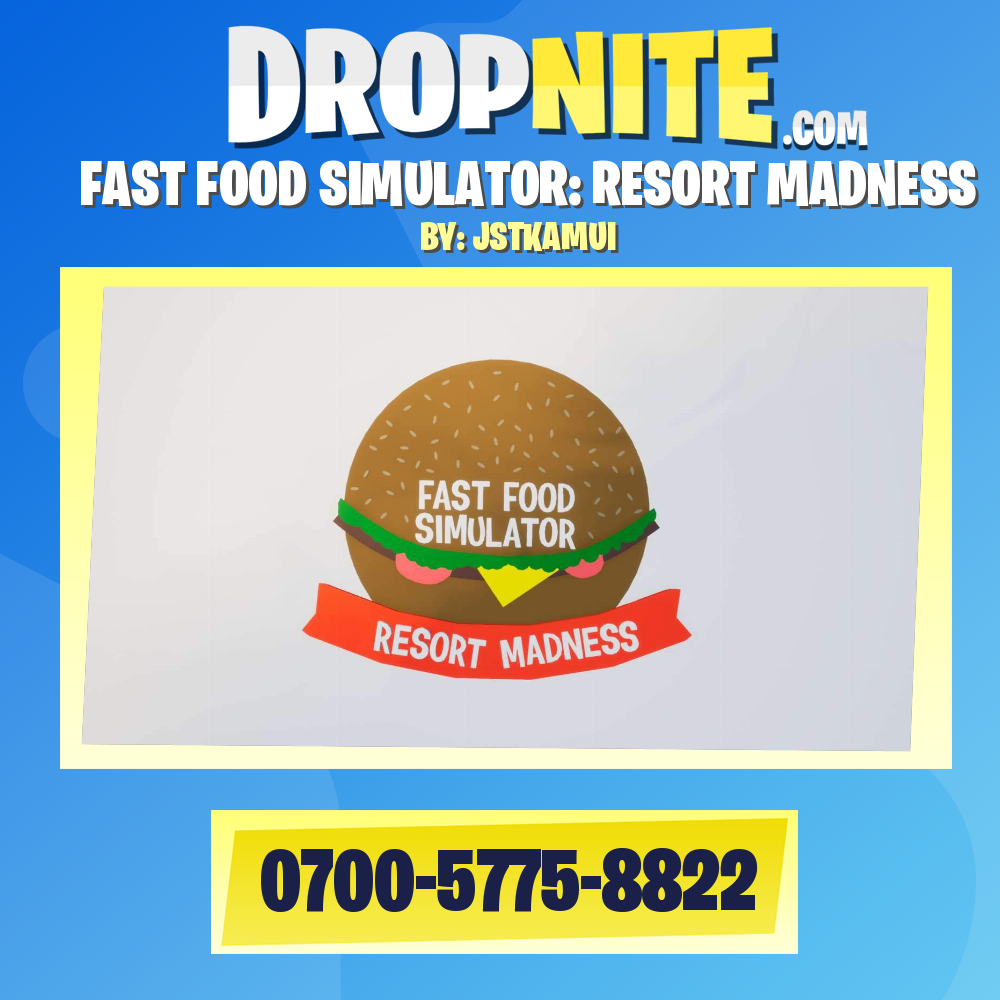 FAST FOOD SIMULATOR: ORDER'S UP - Fortnite Creative Map Code - Dropnite