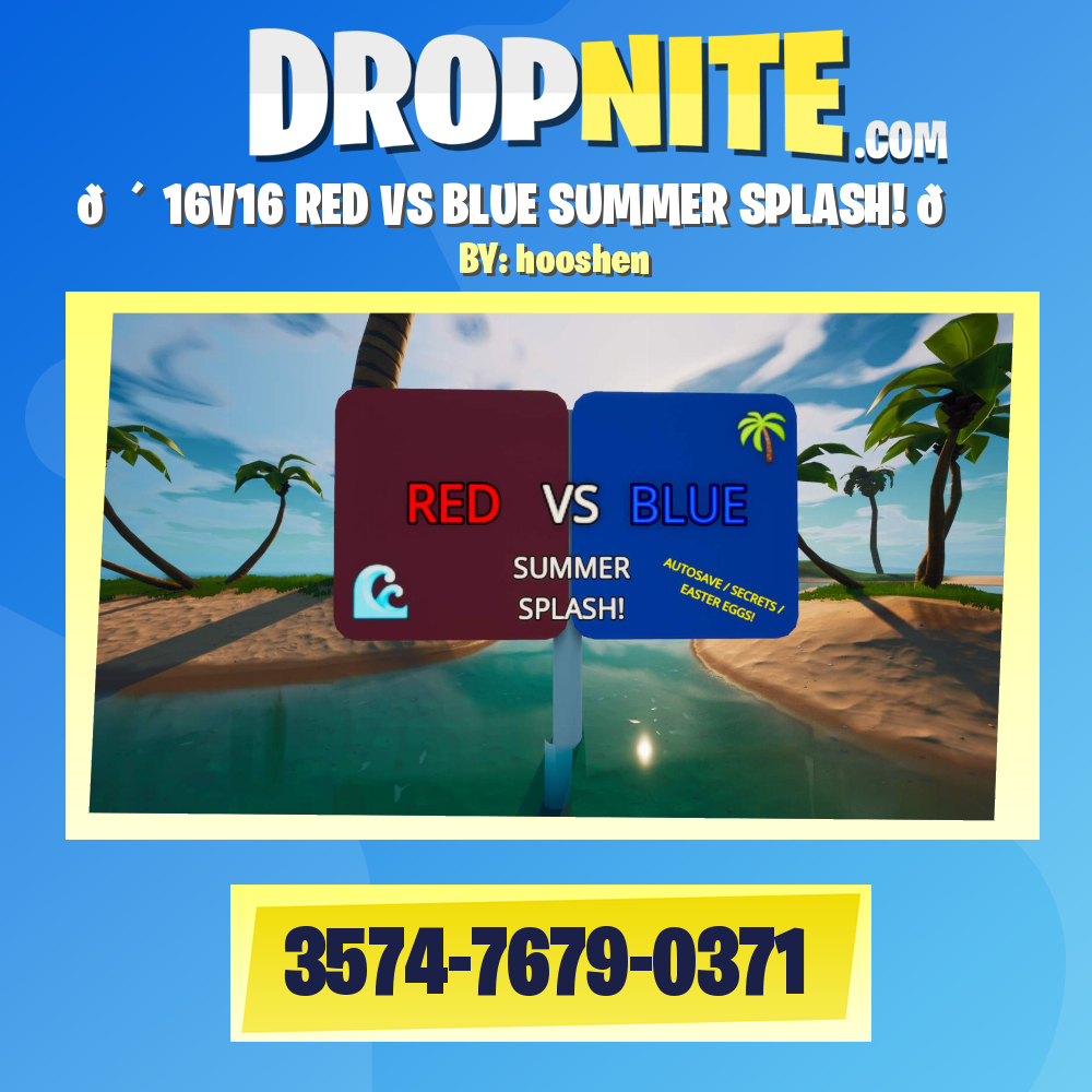 🌴 16V16 RED VS BLUE SUMMER SPLASH! 🌊