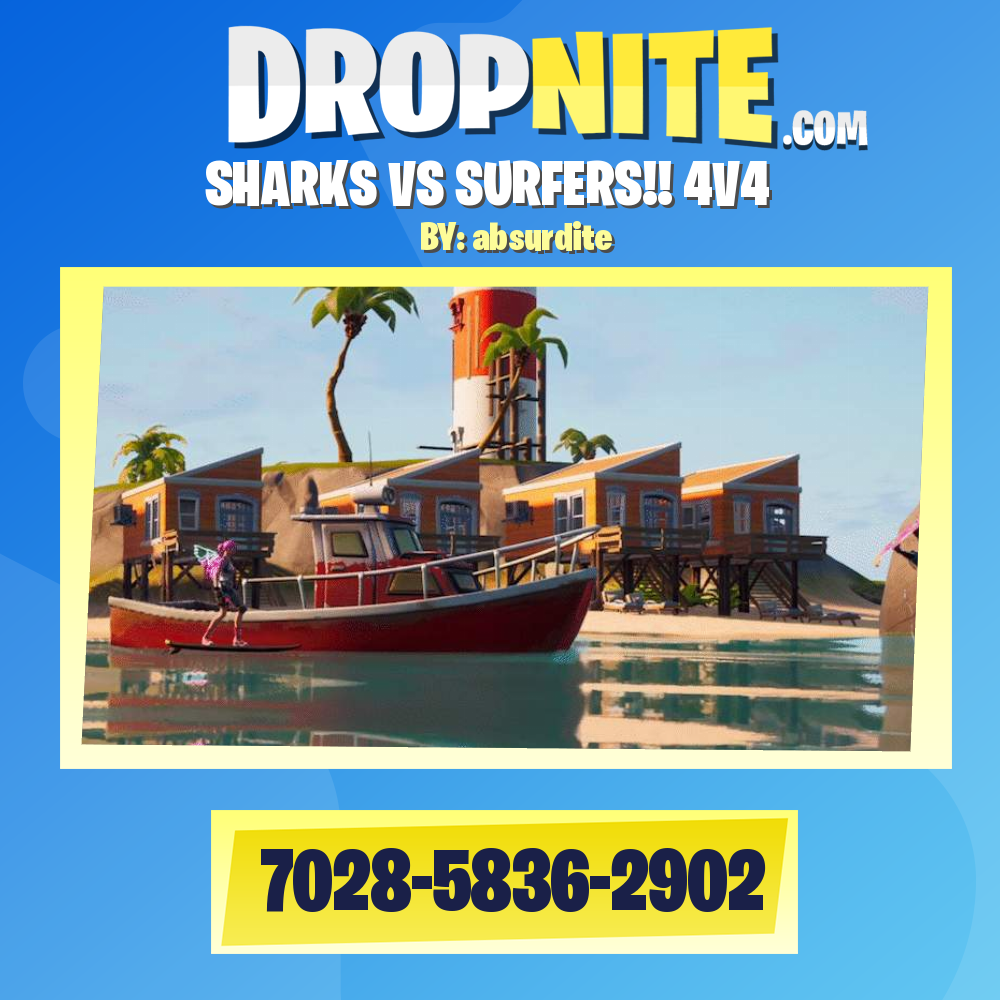 SHARKS VS SURFERS!! 4V4