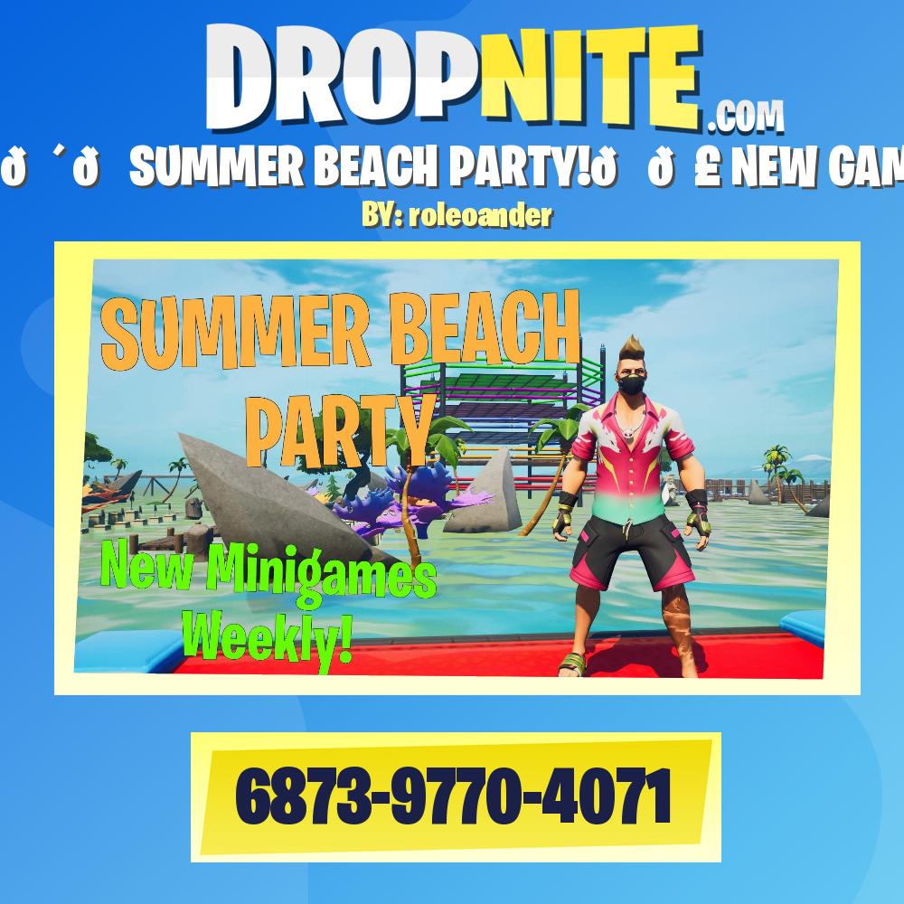 🌴🏊SUMMER BEACH PARTY!😎🎣 NEW GAMES!