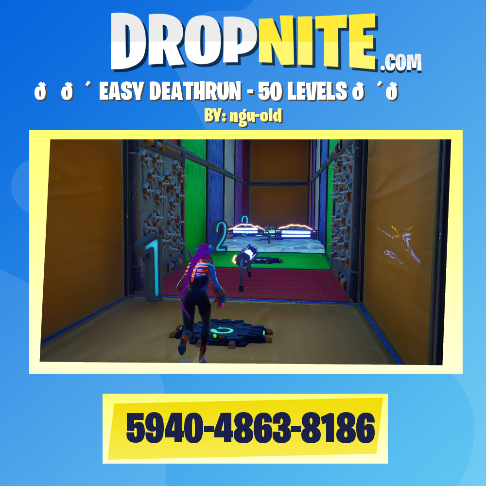 🌊🌴 EASY DEATHRUN - 50 LEVELS 🌴🌊