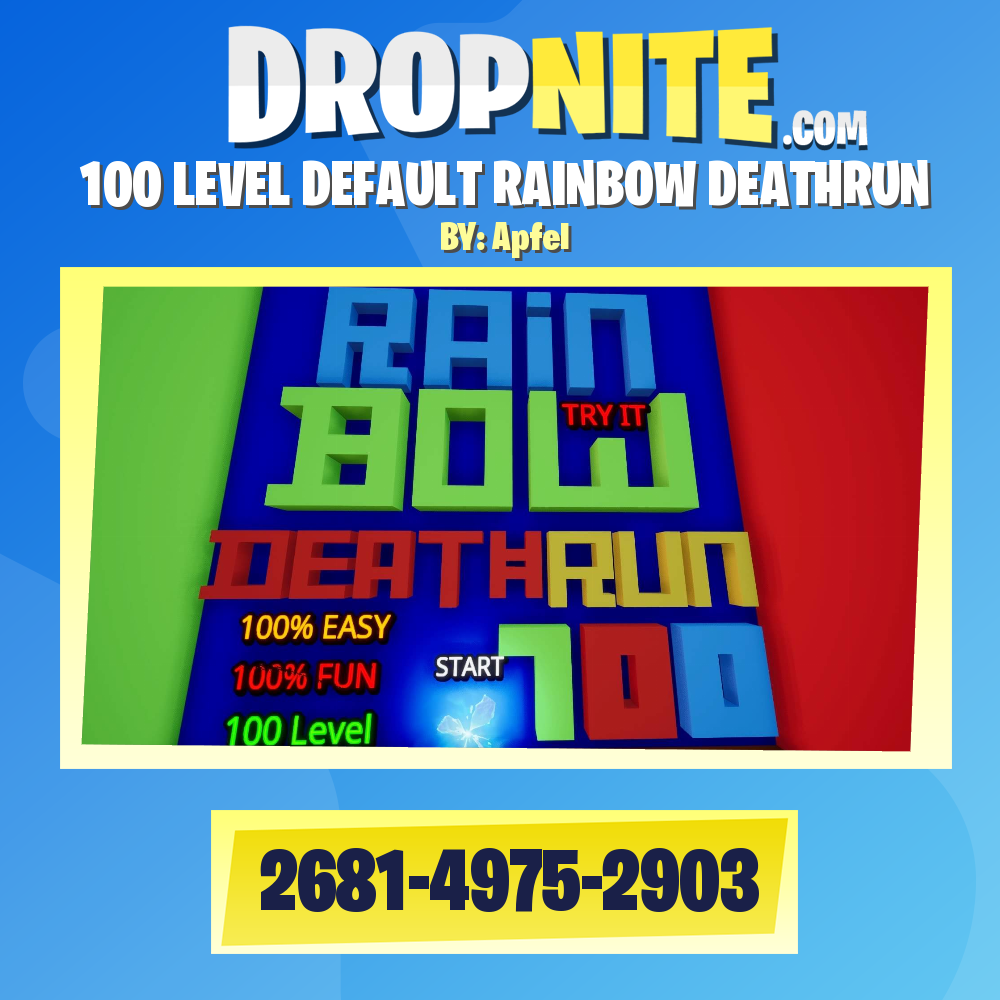 100 LEVEL DEFAULT RAINBOW DEATHRUN