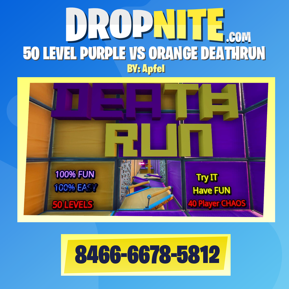 50 LEVEL PURPLE VS ORANGE DEATHRUN
