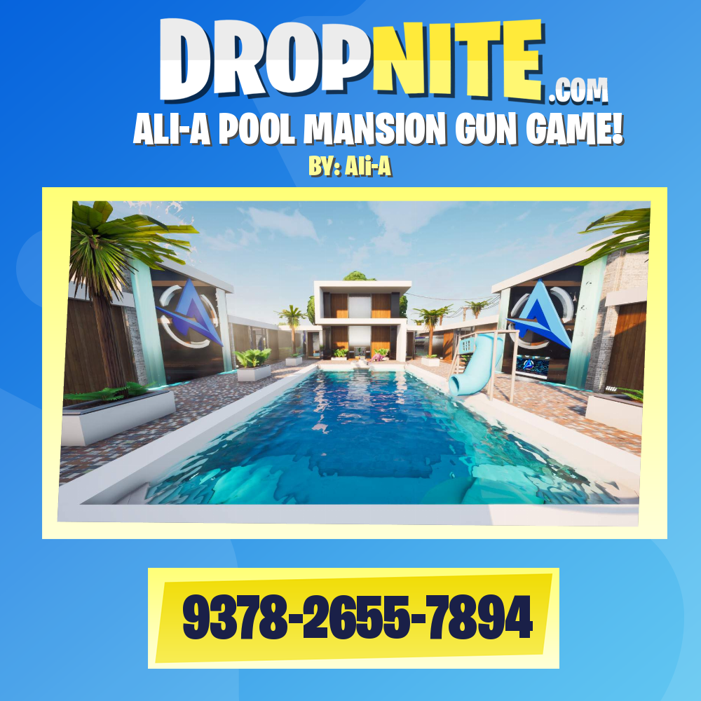 ALI-A POOL MANSION GUN GAME!