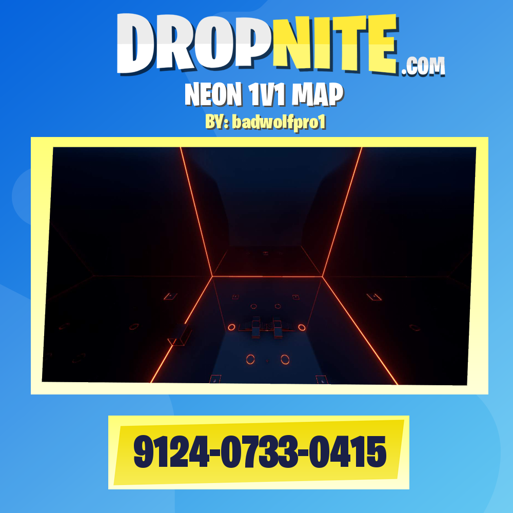 1v1 Ultimate Neon Map