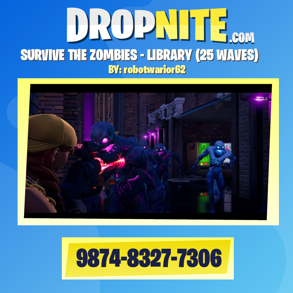 SURVIVE THE ZOMBIES - LIBRARY (25 WAVES)