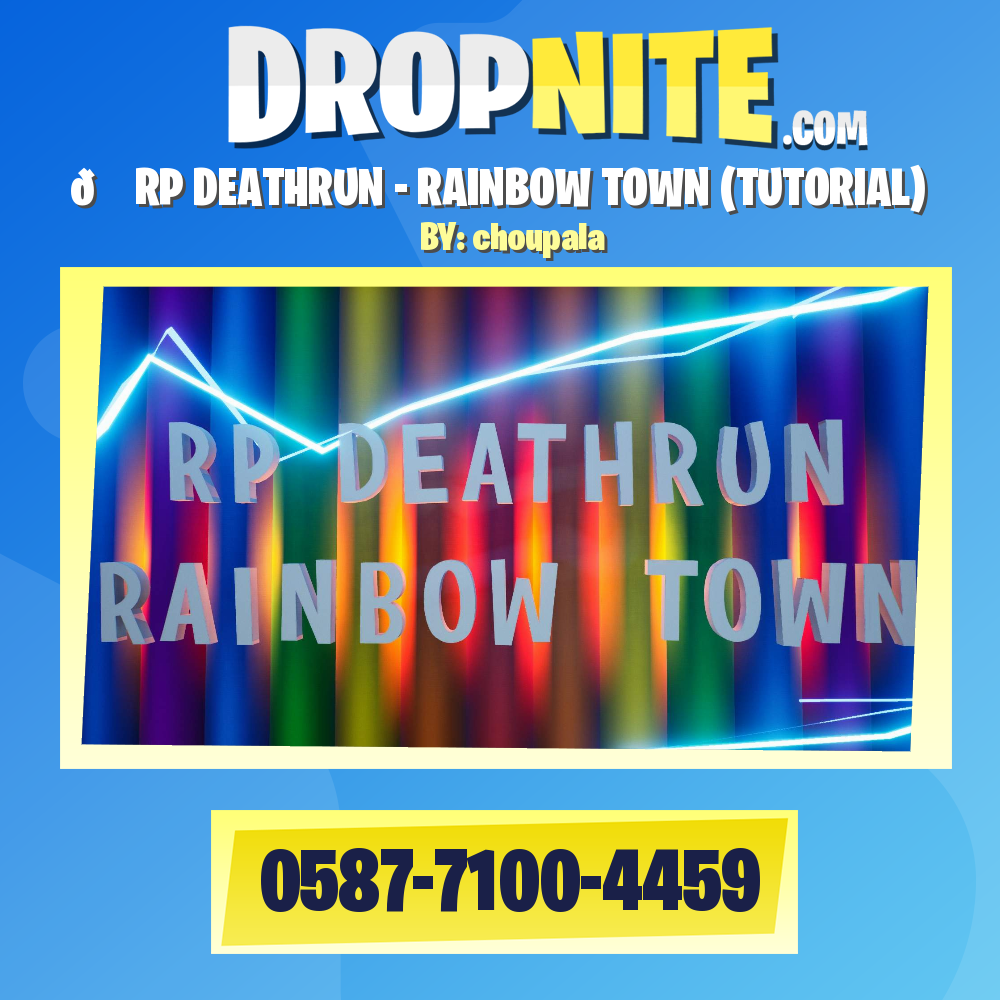 🌈 RP DEATHRUN - RAINBOW TOWN (TUTORIAL)