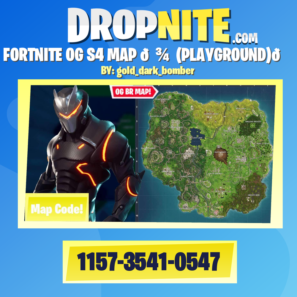 ⭐FORTNITE OG S4 MAP 💾  (PLAYGROUND)🌎