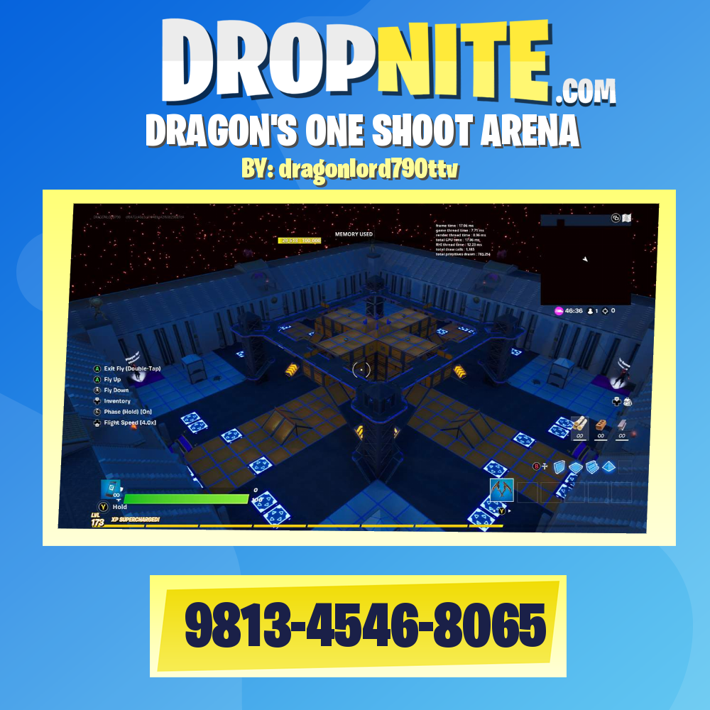 THE FLYING DEATHRUN - Fortnite Creative Map Code - Dropnite